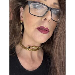 Ladies Jewellry Biko Gold Drop Earrings Triangle Stud Post Backing Fashion Style